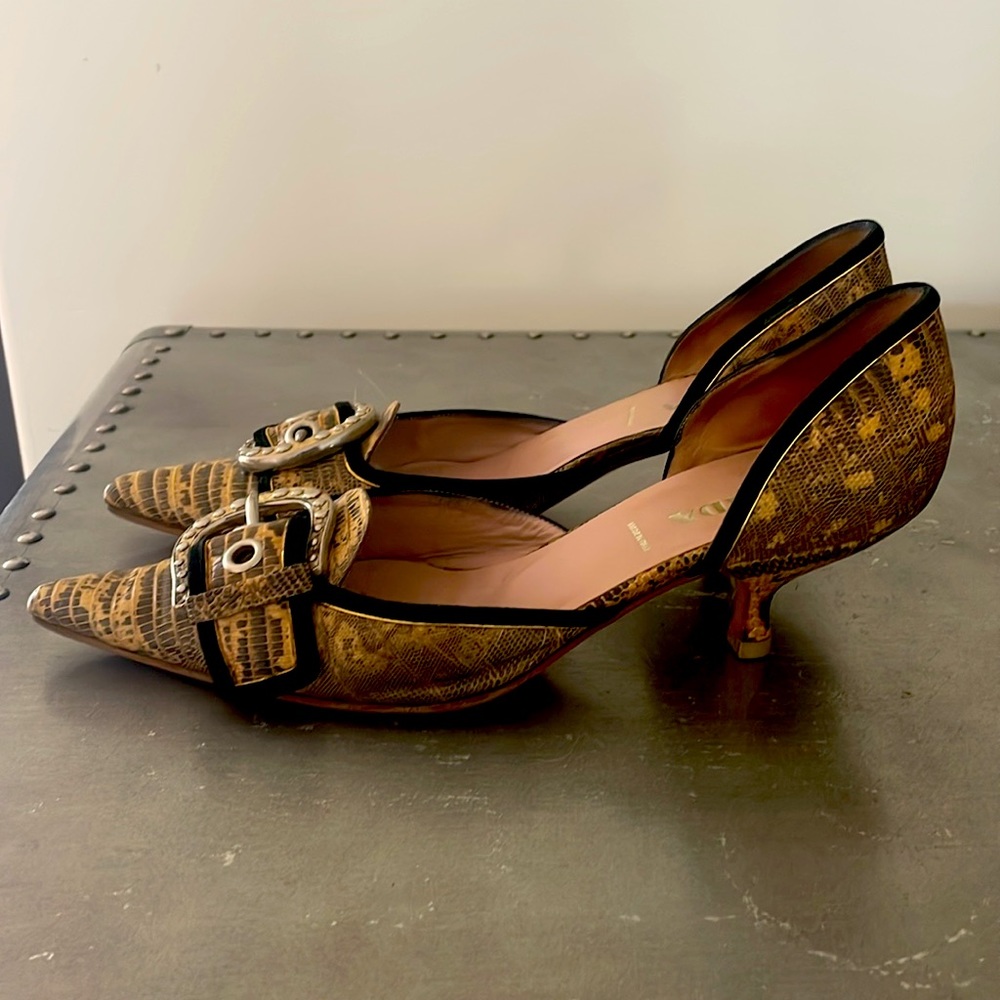 Prada Python Kitten Heels - image 6